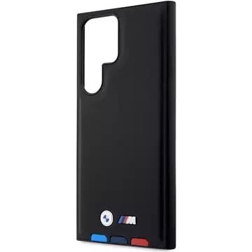 Case BMW BMHCS23L22PTDK for Samsung Galaxy S23 Ultra S918 Leather Stamp Tricolor black/black