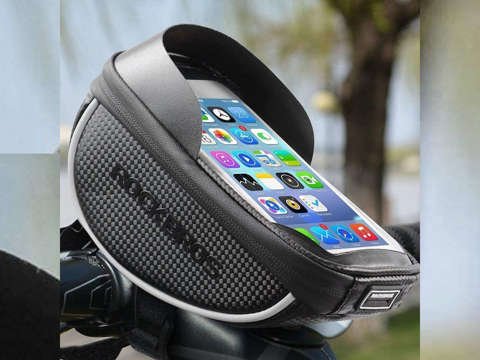 Case bicycle bag pannier phone holder RockBros 010-4BK Black