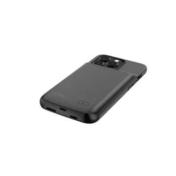 Case cover with PowerCase 4800mAh power bank for Apple iPhone 14 / 14 Pro Black