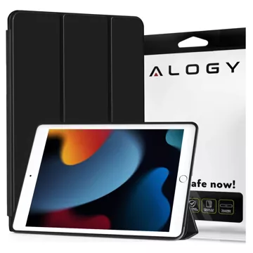 Case for Apple iPad 10.2 9 Gen 8/7 2021/2020/2019 Smart Pencil Case Alogy TPU Tablet Cover Black