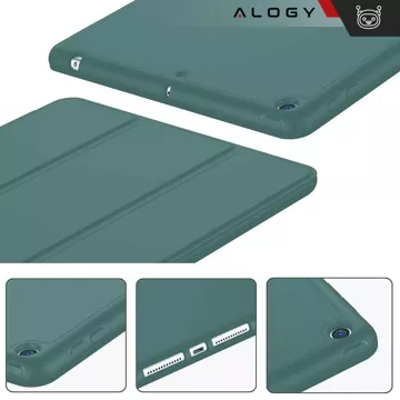 Case for Apple iPad 10.2 9 Gen 8/7 2021/2020/2019 Smart Pencil Case Alogy TPU Tablet Cover Green