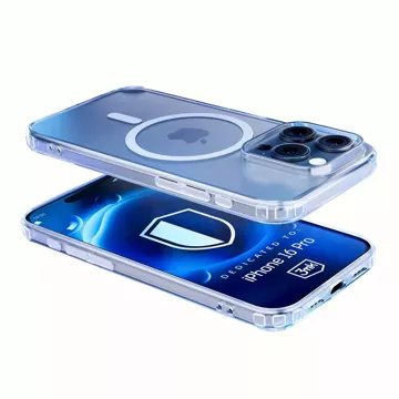 Case for Apple iPhone 16 Pro Max for MagSafe 3mk MagCase reinforced housing armored back transparent