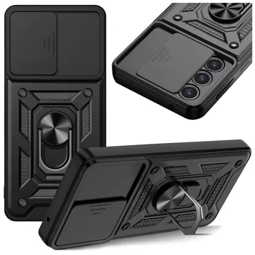 Case for Apple iPhone 16 armored Slide Case Ring camera protection housing Camshield Alogy black