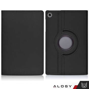 Case for Lenovo Tab M10 Plus 10.6 2022 3gen 3gen TB128XU TB125FU Case 360 ​​Rotatable Alogy Black