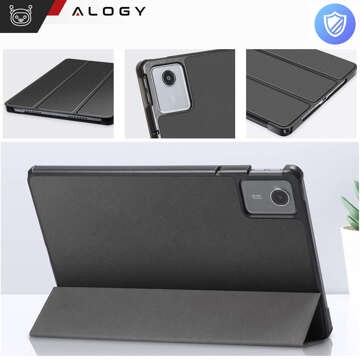 Case for Lenovo Tab M11 10.95" TB330FU / TB330XU / TB331FC Book Case Cover with flap housing case cover Alogy Gray Glass Stylus