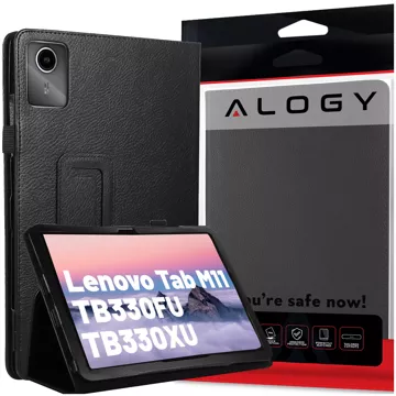 Case for Lenovo Tab M11 10.95" TB330FU/TB330XU/TB331FC stand cover case with flap for tablet Case Alogy Black