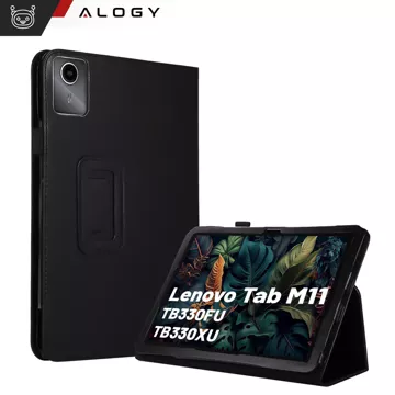 Case for Lenovo Tab M11 10.95" TB330FU/TB330XU/TB331FC stand cover case with flap for tablet Case Alogy Black