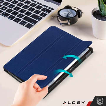 Case for Lenovo Tab P11 2gen 11.5 TB350FU TB350XU Alogy Book Cover Case Housing Protective Navy Blue Glass