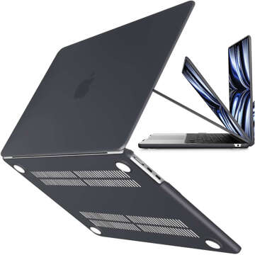 Case for Macbook Air 15 M2 2023 A2941 Case Housing Cover Matte Alogy Hard Cover Black