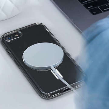 Case for MagSafe Slim Magmat for Qi for Apple iPhone 7 / 8 / SE 2020 / 2022 Transparent