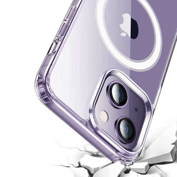 Case for MagSafe Ultra Slim Mag Alogy for Qi for Apple iPhone 14 Clear Glass