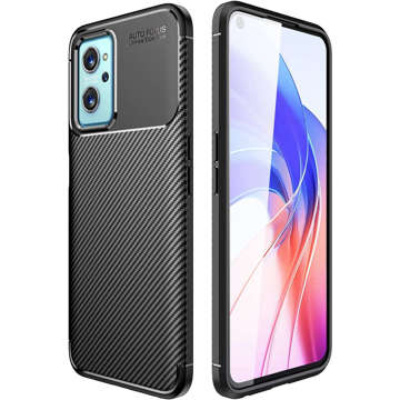 Case for Realme 9i Alogy Rugged Armor TPU case Carbon Black Glass