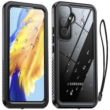 Case for Samsung Galaxy A55 5G Armored Waterproof IP68 360 Armor Case Built-in Glass Alogy Black