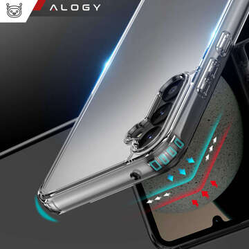 Case for Samsung Galaxy A55 5G Back Cover Hybrid Clear Case Alogy Transparent