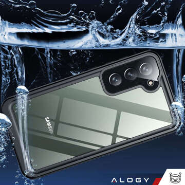 Case for Samsung Galaxy S23 Plus Armored Waterproof IP68 360 Armor Case Built-in Glass Alogy Black