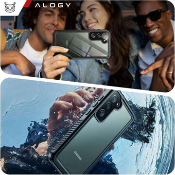 Case for Samsung Galaxy S23 Plus Armored Waterproof IP68 360 Armor Case Built-in Glass Alogy Black