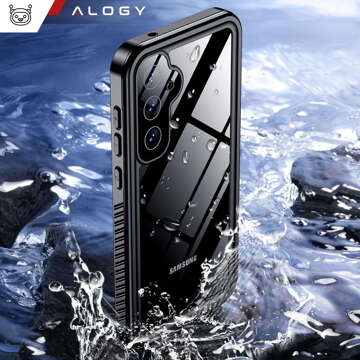 Case for Samsung Galaxy S24 Plus Armored Waterproof IP68 360 Armor Case with built-in glass Alogy black