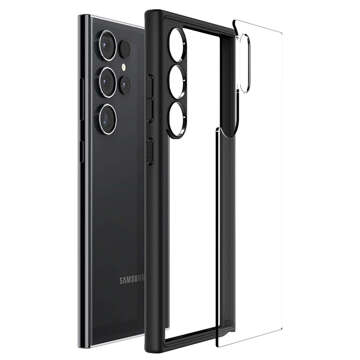 Case for Samsung Galaxy S24 Ultra Spigen Ultra Hybrid Case, back cover, Matte Black Glass