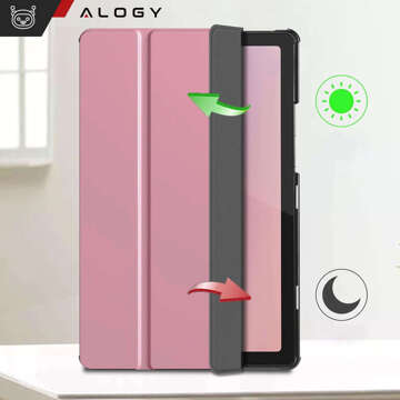 Case for Samsung Galaxy Tab A9 2023 11" (X210/X215/X216) Alogy Book Cover Case Protective Pink Glass