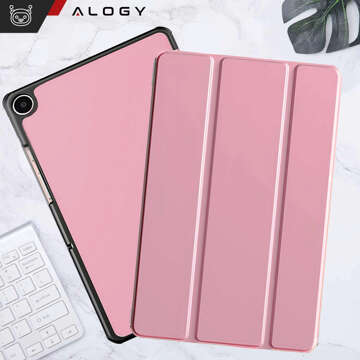 Case for Samsung Galaxy Tab A9 2023 11" (X210/X215/X216) Alogy Book Cover Case Protective Pink Glass