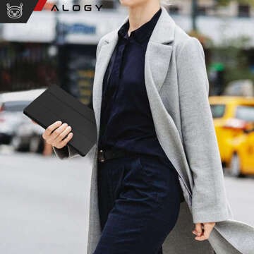 Case for Samsung Galaxy Tab A9 2023 8.7" X110 / X115 Tablet Cover Case Alogy Book Cover Black Glass