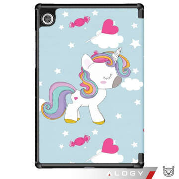 Case for Samsung Galaxy Tab A9 2023 8.7" X110/X115 Tablet Cover Case Alogy Book Cover Unicorn Unicorn Blue