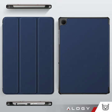 Case for Samsung Galaxy Tab A9 Plus 2023 11" (X210/X215/X216) Tablet Flip Cover Book Cover Case Alogy Navy Blue Glass