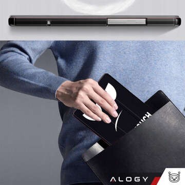 Case for Samsung Galaxy Tab A9 Plus 2023 11" (X210/X215/X216) Tablet Flip Cover Slim Case Alogy Don't touch me Black Glass