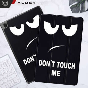 Case for Samsung Galaxy Tab A9 Plus 2023 11" (X210/X215/X216) Tablet Flip Cover Slim Case Alogy Don't touch me Black Glass