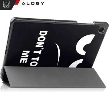 Case for Samsung Galaxy Tab A9 Plus 2023 11" (X210/X215/X216) Tablet Flip Cover Slim Case Alogy Don't touch me Black Glass