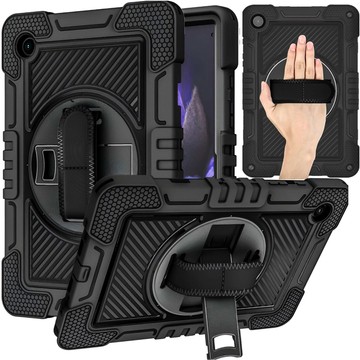 Case for Samsung Galaxy Tab A9 Plus 2023 11" X210/X215/X216 armored cover with strap Alogy Case black