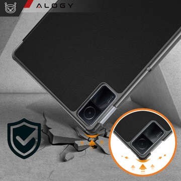 Case for Xiaomi Redmi Pad SE 2023 11" Smart Case Cover with Flip Housing Case Alogy Black Glass