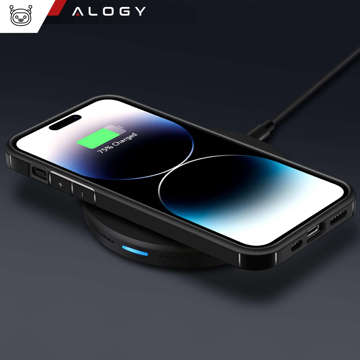 Case for iPhone 14 Pro Max set of 4 glasses 5in1 armored 360 Alogy Hybrid 2x screen glass 2x lens black-transparent