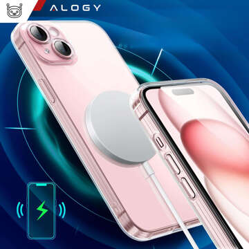 Case for iPhone 15 Plus Housing Case Silicone Transparent Camera Protection Lens Cover Alogy Slim