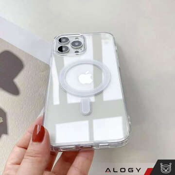 Case for iPhone 15 Pro Max MagSafe Hybrid Case Cover Shock Clear Alogy Transparent Glass