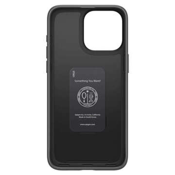 Case for iPhone 15 Pro Spigen Tin Fit Case, protective back for the phone, Black Glass