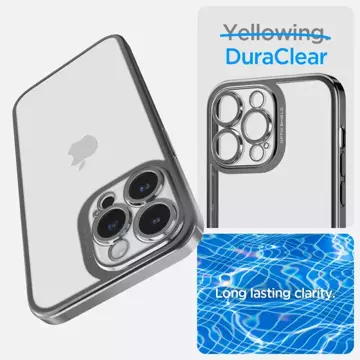 Case with Spigen Optik Crystal for Apple iPhone 14 Pro Chrome Grey