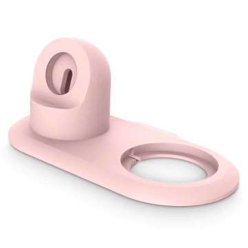 Charger Holder for MagSafe 2in1 Alogy Stand for Apple Watch/ iPhone 12 13 Pink