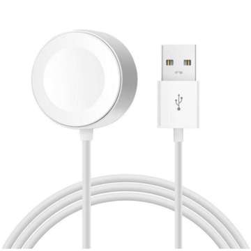 Charger charging cable for Apple Watch 7, 6, 5, 4, 3, 2, 1 1m white