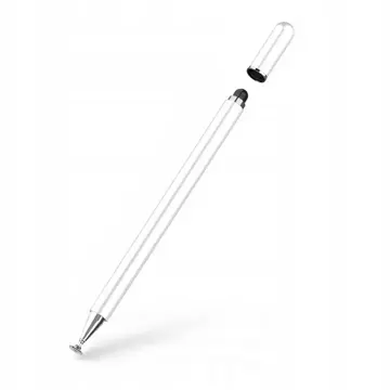 Charm stylus pen white/silver