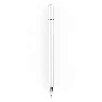 Charm stylus pen white/silver