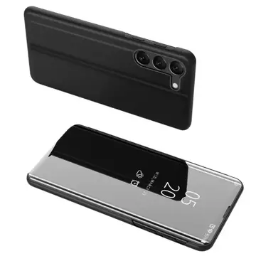 Clear View Case for Samsung Galaxy S23 Plus flip cover black