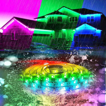 Colorful RGB LED strip 5m 50x50 Waterproof IP65 MultiChip large remote control 44 buttons