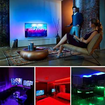 Colorful RGB LED strip 5m 50x50 Waterproof IP65 MultiChip large remote control 44 buttons