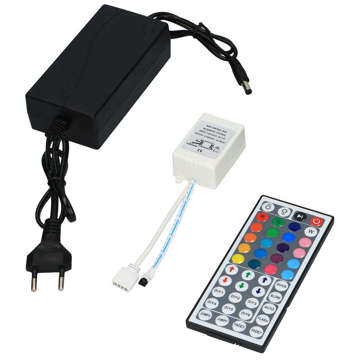 Colorful RGB LED strip 5m 50x50 Waterproof IP65 MultiChip large remote control 44 buttons