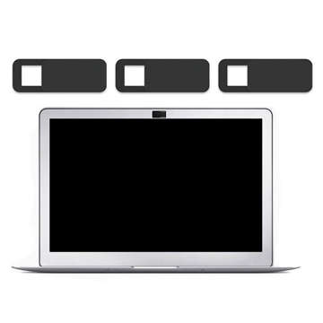 Cover cap cover x6 for Alogy camera for Macbook laptop tablet slide Black