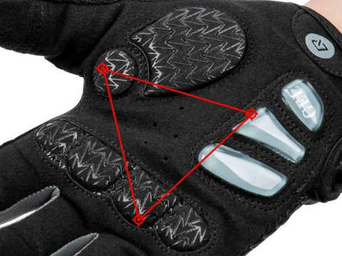 Cycling gloves L RockBros cycling gloves S169-1-L Black