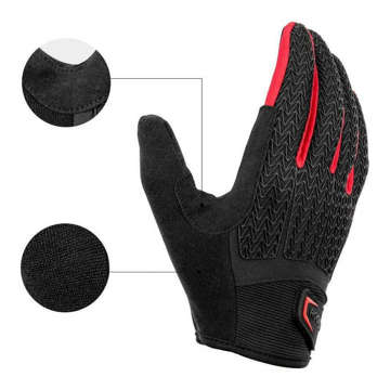 Cycling gloves L RockBros cycling gloves S169-1BR-L Black-Red