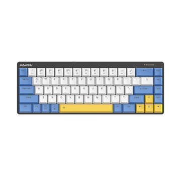 Dareu EK868 Bluetooth wireless mechanical keyboard (white-blue-yellow)