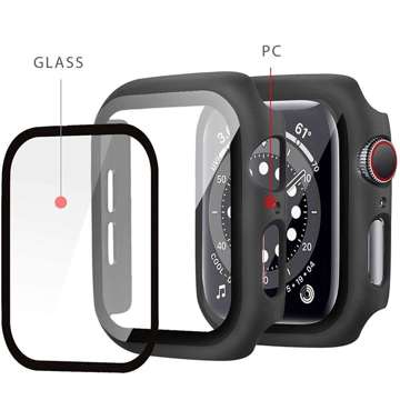 Defense360 Glass Case for Apple Watch 7 45mm Clear